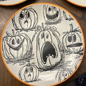 Pumpkin appetizer plates